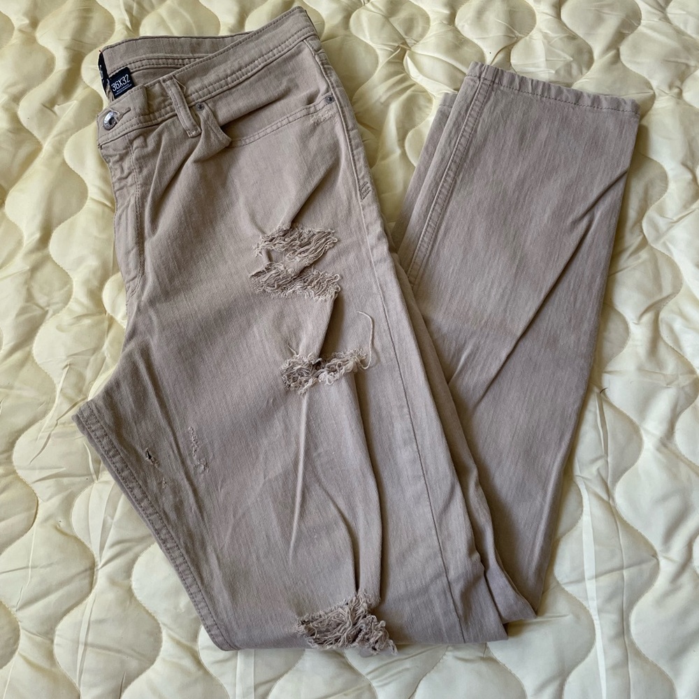 BDG mens tan skinny jeans size 36x32